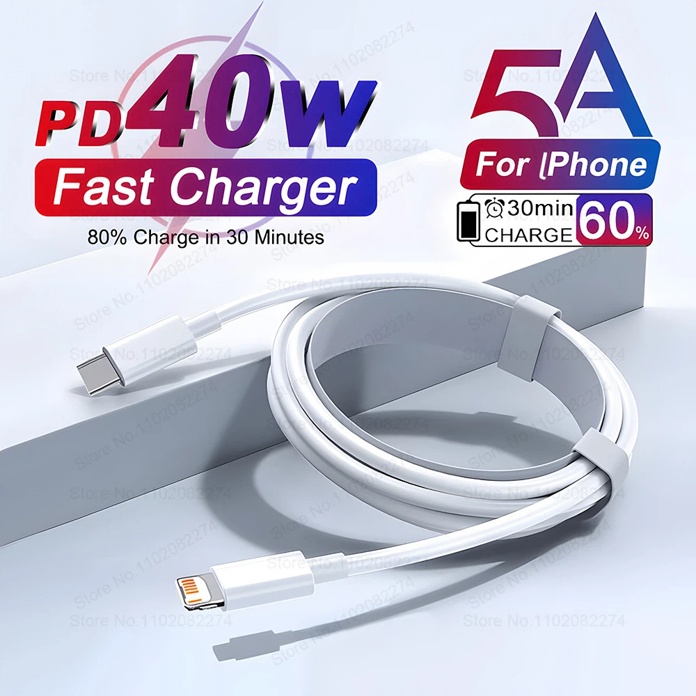 Cáp USB sạc nhanh 40W PD cho lPhone 14 13 12 11 Pro Max X XR USB-C sang USB C 60W Cáp cho lPhone 15 