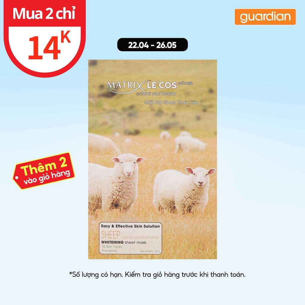Mặt Nạ Nhau Thai Cừu Matrix 30Gr