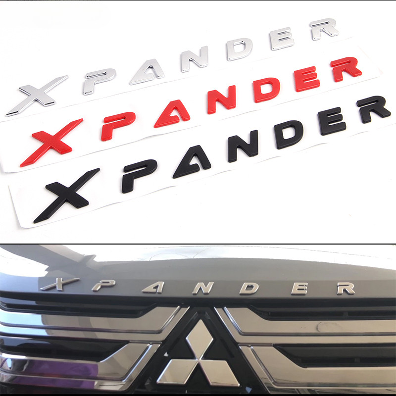 LAIFU Biểu Tượng Mitsubishi Xpander Logo Bonet Logo Từ Xe 2023 Xpander Dán Đen Đỏ Phụ Kiện