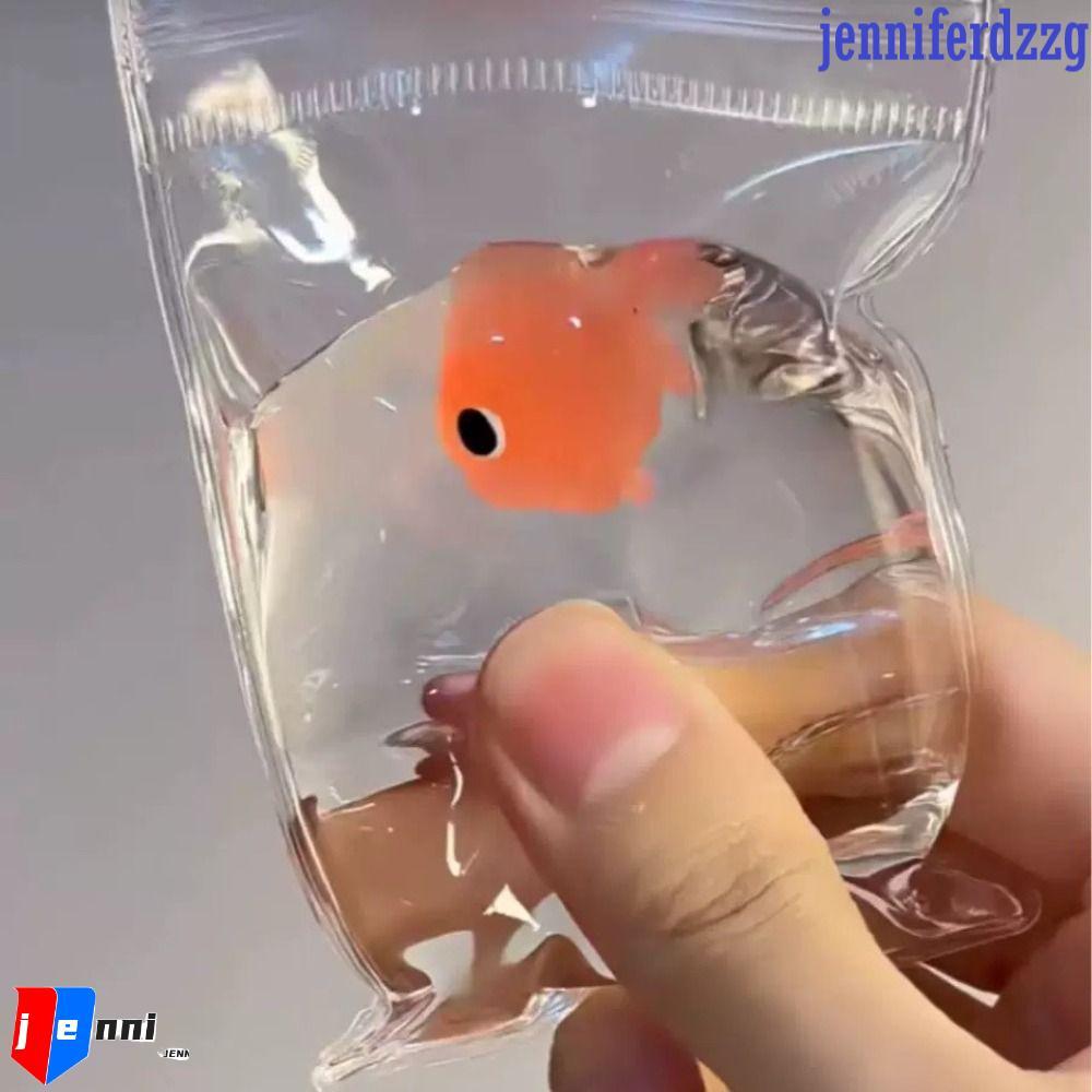 JENNIFERDZZG Đồ chơi bóp cá vàng, Mô phỏng Osmanthus Goldfish Osmanthus Cake Đồ chơi phục hồi chậm, 