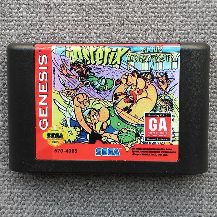 [Thẻ trò chơi Xiaobawang] Sega MD < Asterix and the Great Rescue > Asterix and the Great Rescue