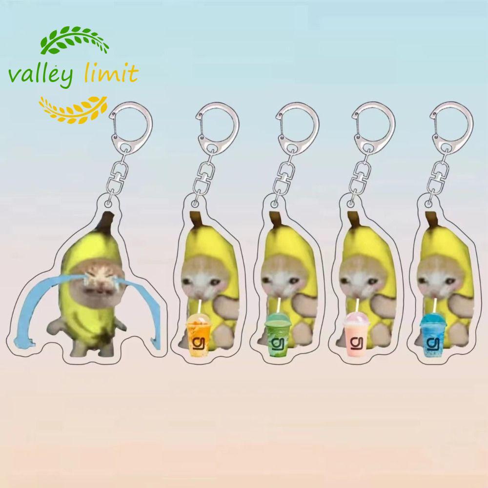 valley limit VALLEY LIMIT Happy Banana Cat Móc khóa, Móc khóa Banana Cat Banana Cat Dây chuyền điện 
