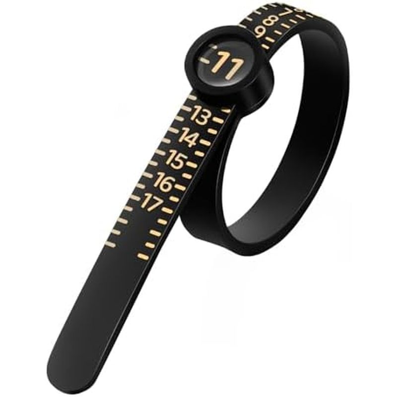 Meowoo Ring Sizer Measuring Tool with Magnifier, for Ring Measurer and Ring Sizer Clear and Intuitiv