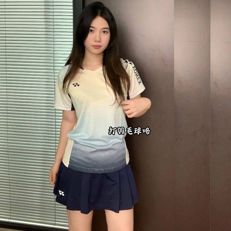 New 2026 Sports T-shirt YY Quick-Drying Competition Printing Training Set Men's and Women's Short Sl