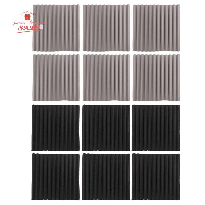 12 Chiếc Acoustic Foam Board, Studio Wedge Tile, Acoustic Foam Cách Âm Pyramid Studio Treatment Wall