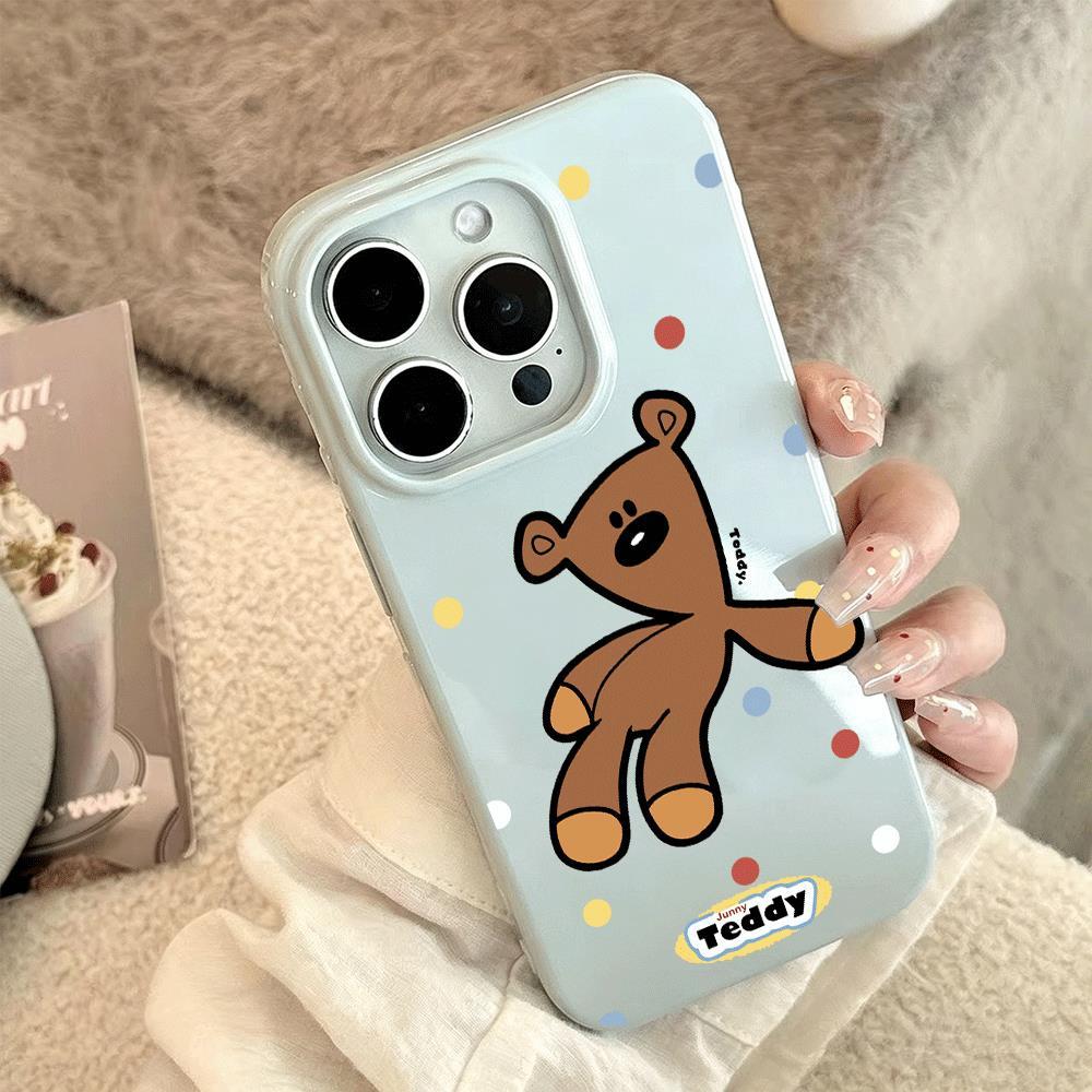 Gấu nâu Thích hợp iPhone 1716/15/14 trường hợp 13/12/11xr dễ thương 8/7 hàng ngày | BigBuy360 - bigbuy360.vn