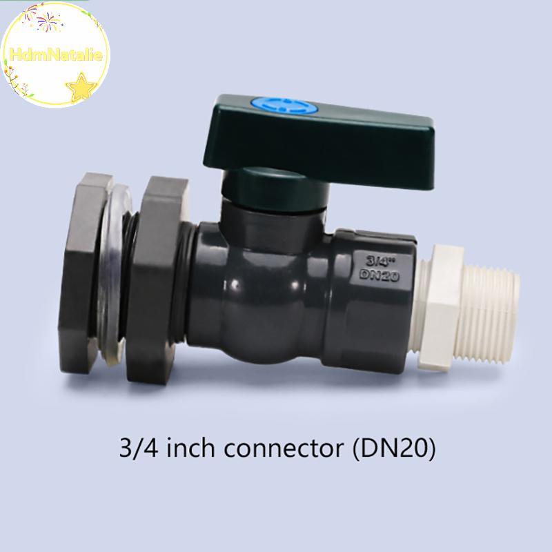 HdmNatalie PVC Rain Barrel Diverter Kit 3 / 4 Inch Rain Barrel Valve Rain Barrel Spigot Kit Với vách