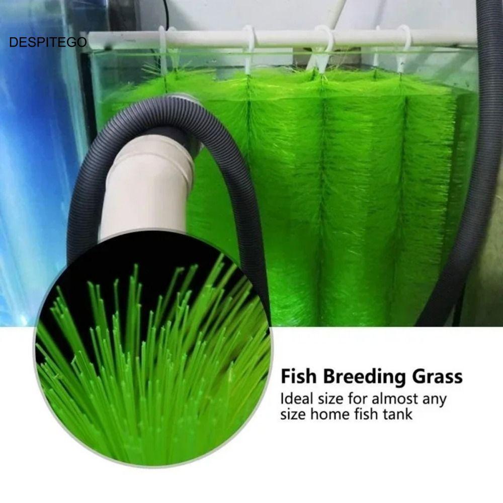DESPITEGO Koi Fish Hatching Grass, Green 60 / 100cm Fish Spawning Breeding Brush, Fish Tank Clean To