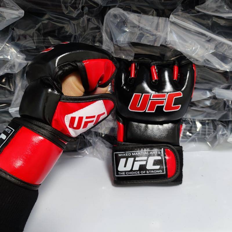 Finger Boxing Gloves Adult Male and Female Boxing Glove Half-Finger and Breathable Actual Combat MMA