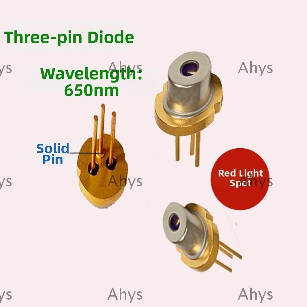 AHYS DIY Hồng ngoại đốt cháy công suất cao, Lab 650nm Chân máy Laser đỏ Mô-đun Diode, 3V 5V 5mW 7mW 