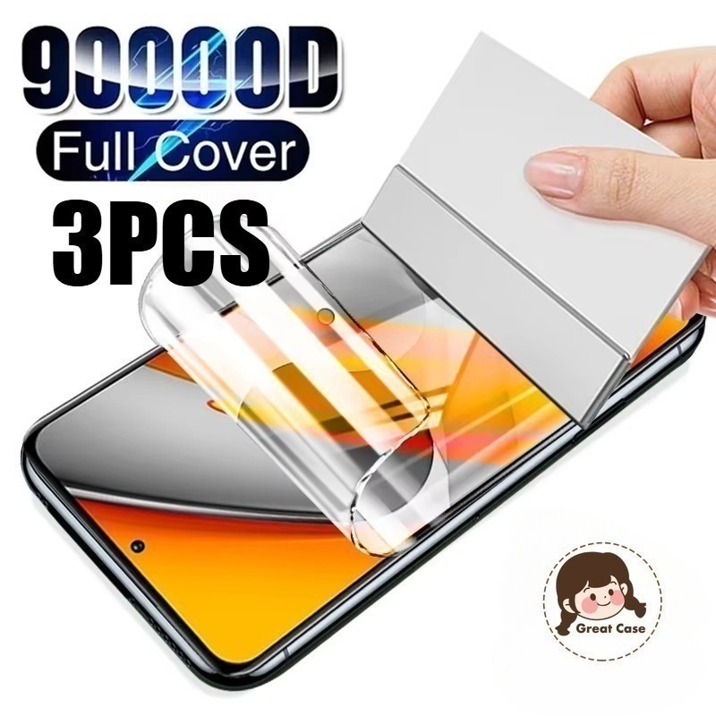 3 Chiếc Full Cover Chống Ánh Sáng Xanh Mềm Hydrogel Cho Oukitel G1 P1 WP200 WP210 WP23 WP28 WP33 WP3