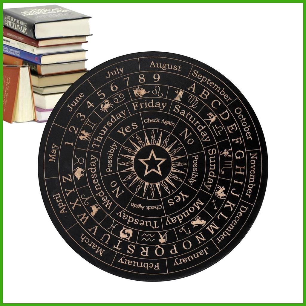 Bảng Bói Toán Dowsing Bảng Siêu Hình Có Chữ Cái Tin Nhắn Bằng Gỗ Planchette Ouija Board Game Fortune