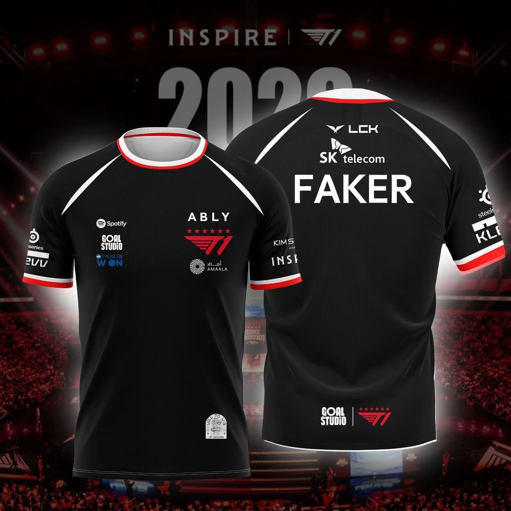Fake Jersey 2026 - Áo Sơ Mi Tay Ngắn Mùa Hè Cho Người Hâm Môr Team T1