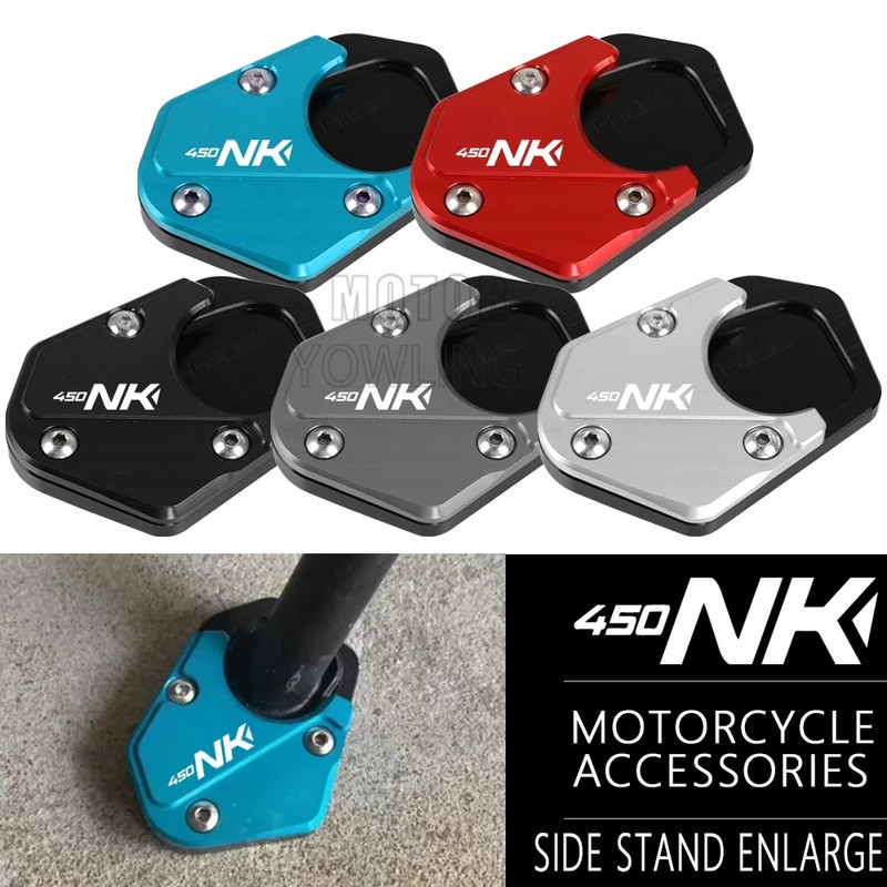 Nối Dài Chân Tấm Hỗ Trợ Cho CFMOTO 450NK 450 NK 2022 - 2025 2026 Chân Đế Mở Rộng Chân Đế Chân Bên Đứ