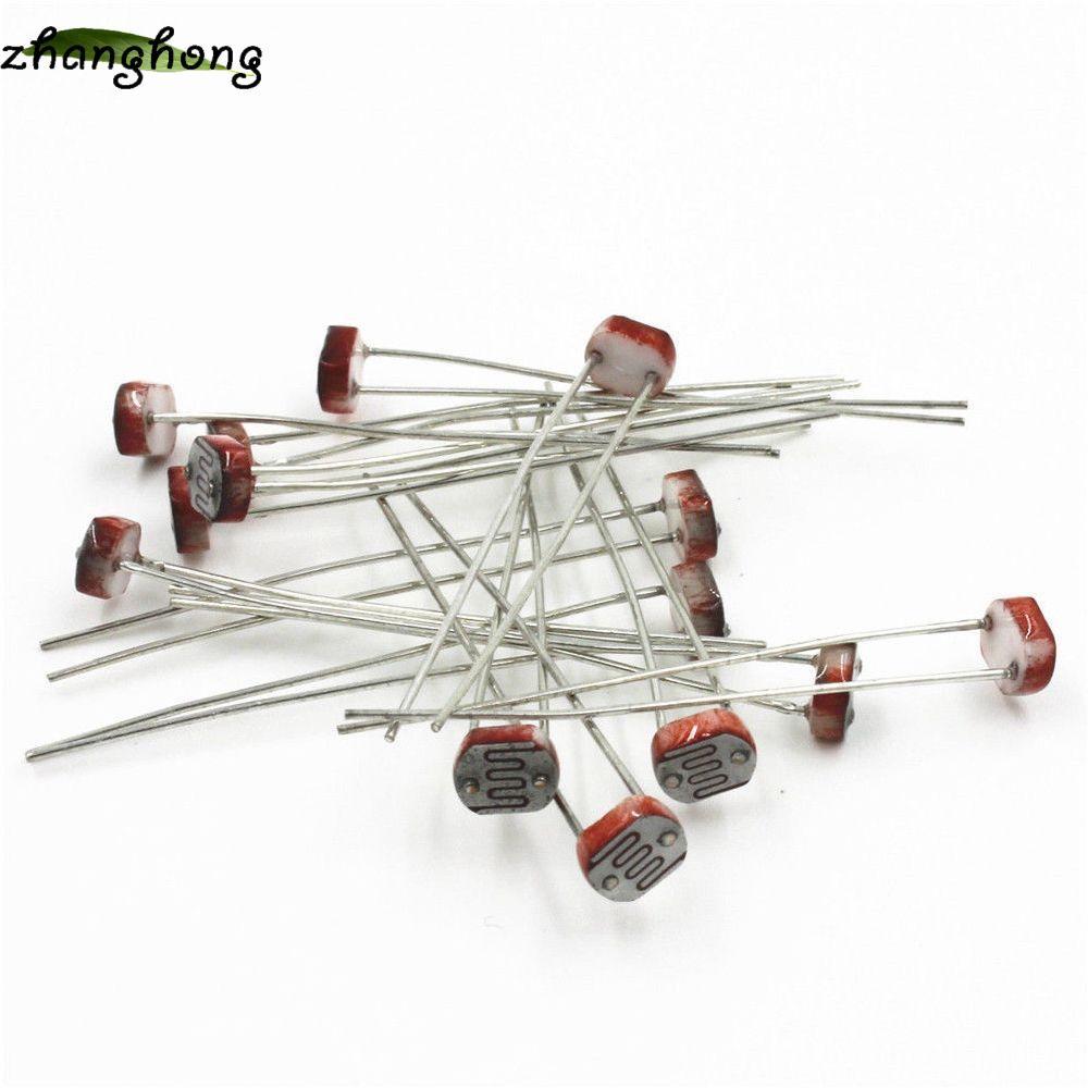ZHANGHONG 20 / 30 / 50 CÁI Photoresistor Arduino 5mm LDR CDS GL5516