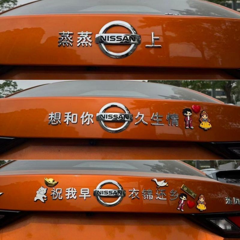 Những Điều Tốt Khuyến Nghị Nissan Sylphy Ngộ nghĩnh Logo Ô Tô Nissan Logo Nhãn Dán Đuôi Logo Lai Cá 