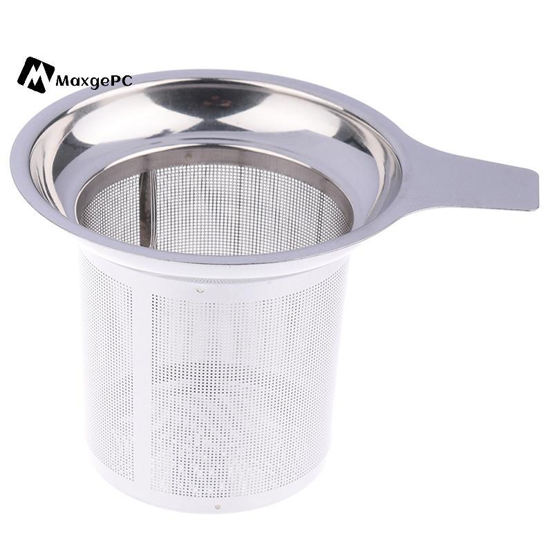 [Max-t] Infuser Loose Tea Leaf Strainer Herbal Spice Bộ khuếch tán bộ lọc bằng thép không gỉ mới