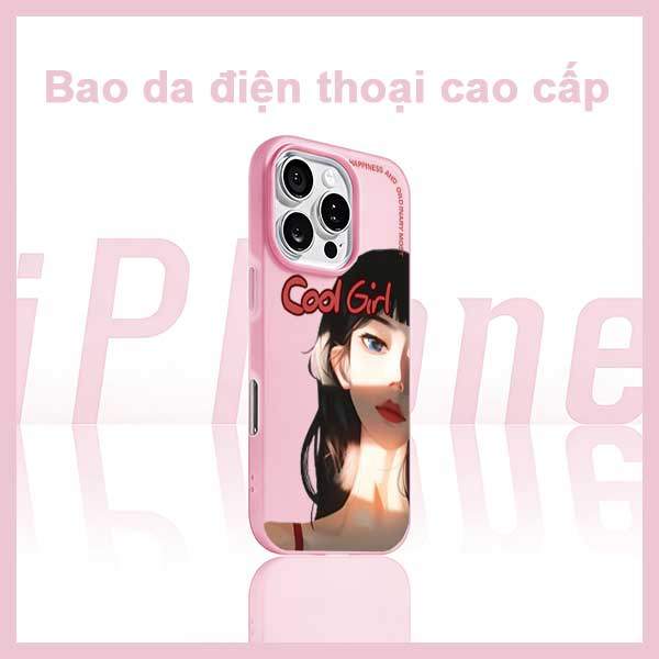 Ốp Lưng iPhone Cool Girl Hạnh Phúc Và Bình Thường  iP 11/12/13/14/15/16/17/Plus/Pro/Max