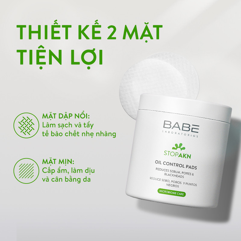 Bông Dưỡng Da Và Cân Bằng Lượng Dầu Trên Da BABÉ STOP AKN OIL CONTROL PADS | BigBuy360 - bigbuy360.vn