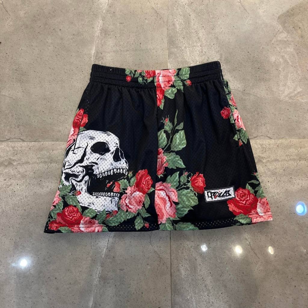 Quần short lưới SKULL ROSE l DRILAB