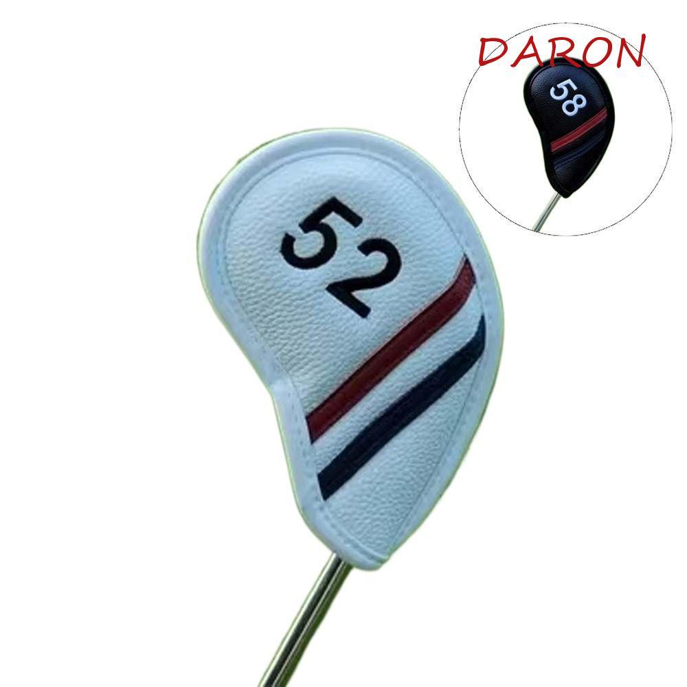 DARON Golf Wedge Cover, Da PU 56 58 60 Độ Sand Wedge Headcover, Universal Waterproof 48 50 52 54 Độ 