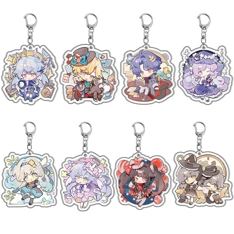 Móc khóa Honkai Star Rail HSR Sunday Sparkle Robin Aventurine Firefly Black Swan Acrylic Chibi trang