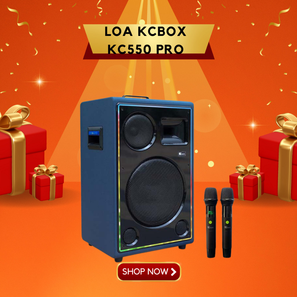 Loa Karaoke Đi Động Công Suất Lớn KCBOX KC550PRO, Hàng Chính Hãng KCBOX Việt Nam, Bảo Hành 12 Tháng