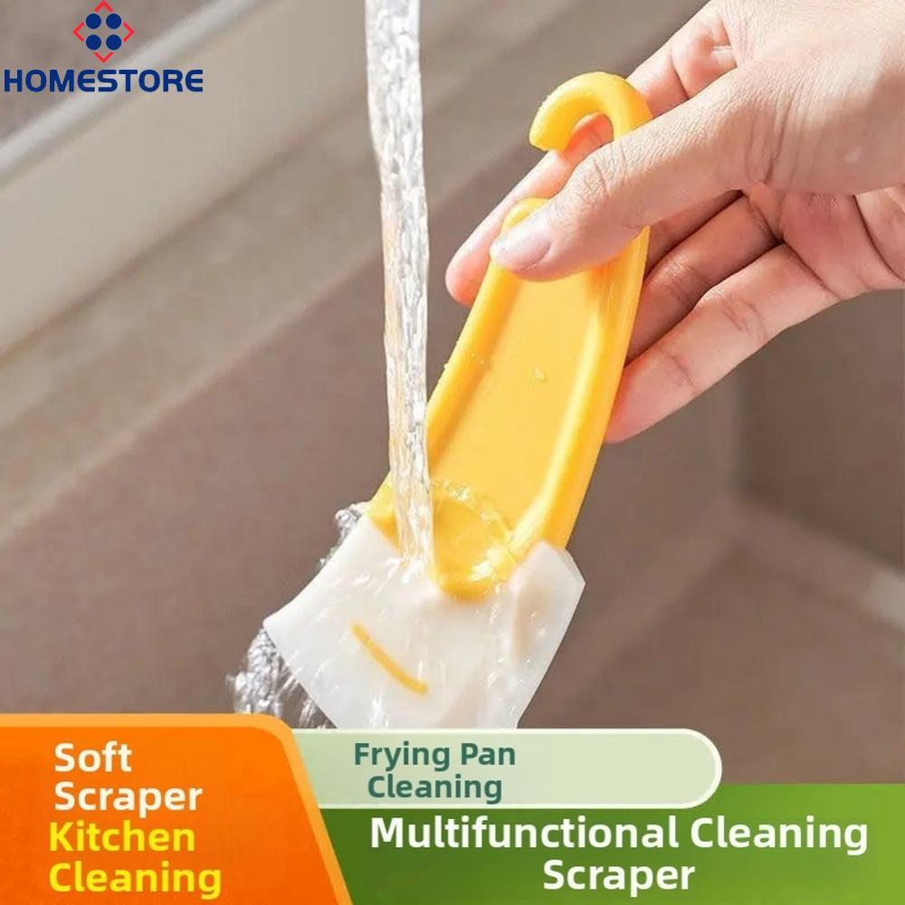 [Homestore]Multi Purpose Silicone Scraper for For kitchen Pots Pans Stovetop Grease Removal