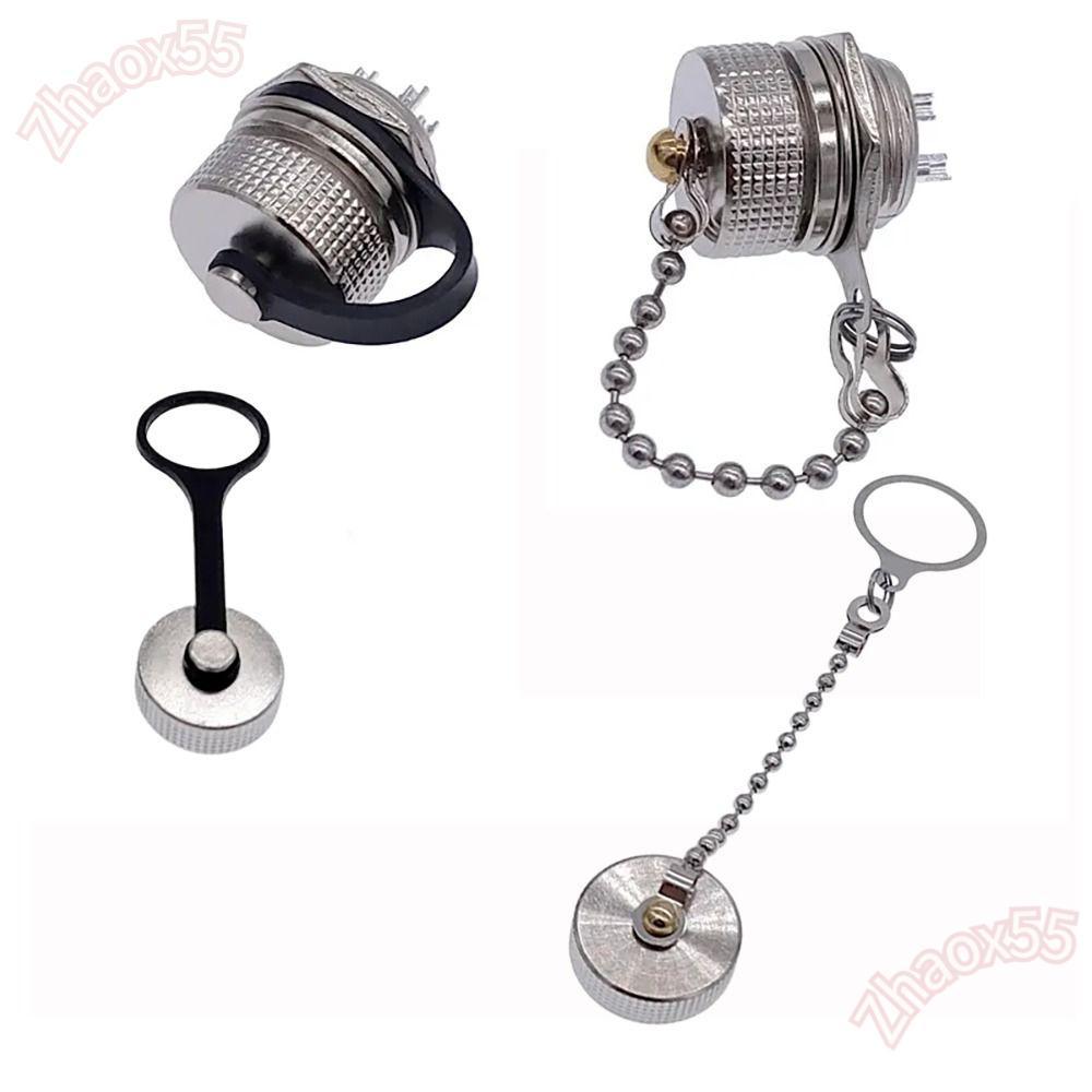 Nắp kim loại bụi ZHAOX, Vỏ cắm đầu nối hàng không chống nước bằng kim loại, Nắp chống bụi GX16 Nhẹ G