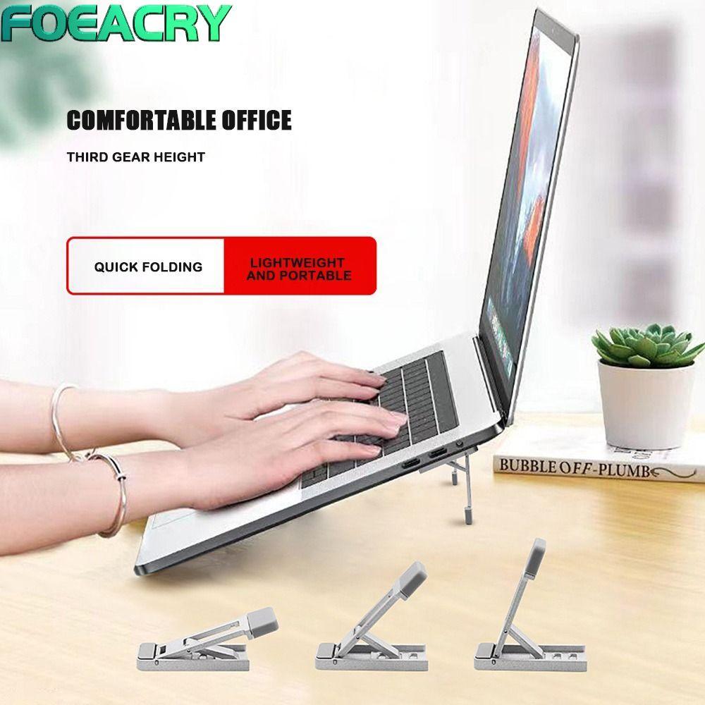FOEACRY 2 Chân Đế Máy Tính, Chân Đế Laptop Di Động Làm Mát Thông Gió, Hợp Kim Nhôm Mini 3 Chiều Cao 