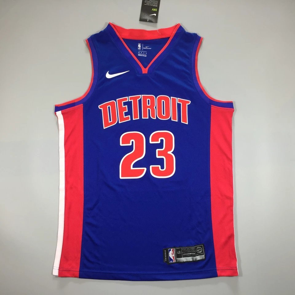 17-18 Piston NBA mùa giải mới Số. 23 Blake-Griffin Jersey Blake Griffin Phiên bản quạt ép nóng Đồng 