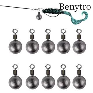 BENYTRO 10 Bộ Trọng Lượng Thả, Chì 3.5g / 5g / 7g / 10g / 14g / 20g Trọng Lượng Câu Cá Chìm, Xoay 360° Chậu câu cá thả hình tròn bền tự do