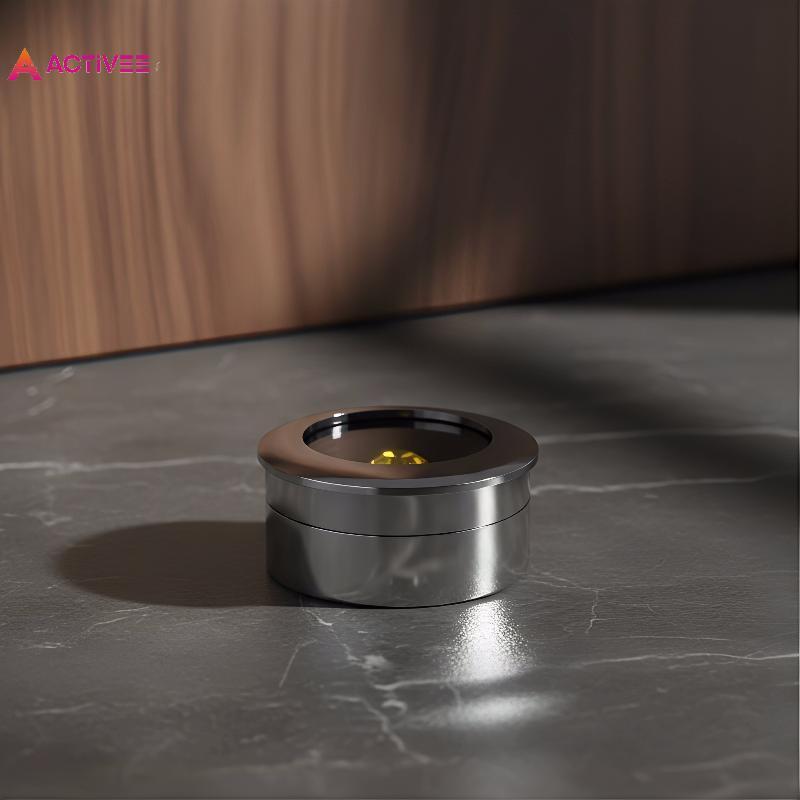 < Activee > Hộp đựng đồ trang sức để trưng bày đá quý tròn Hộp kim loại Đá sắp xếp quà tặng Paaging 