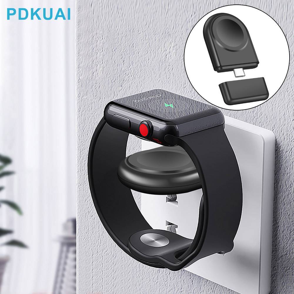 QXZ PDKUAI 3W Sạc Cho Apple Watch Du Lịch Di Động Loại C Sạc Nhanh Từ Tính Không Dây Cho Apple Watch