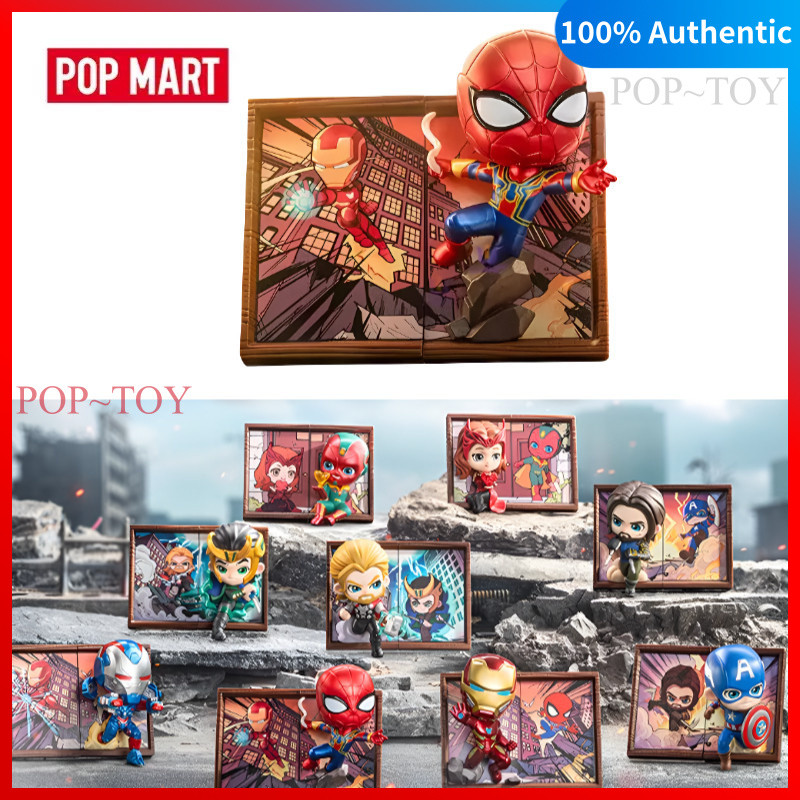 POPMART Marvel Photo Frame Series Figures Cute Gift pop mart Marvel blind box figures gift đồ chơi b