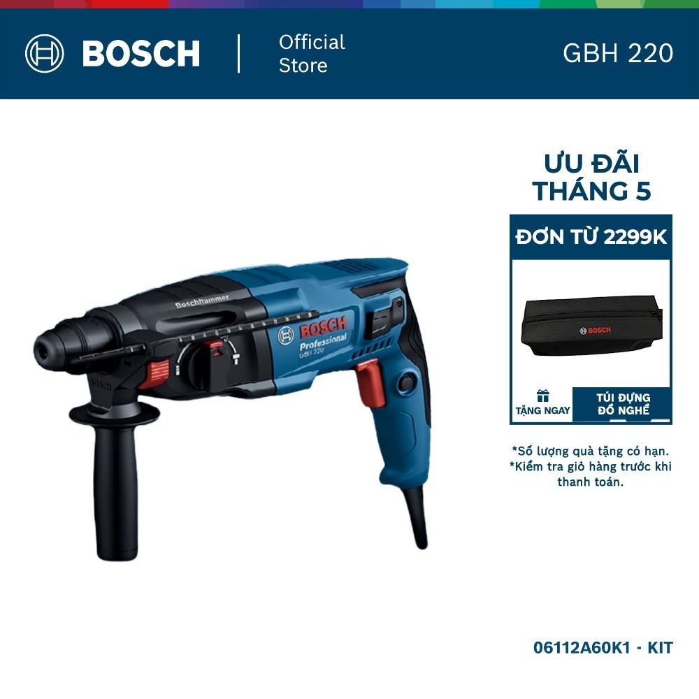 Máy khoan búa Bosch GBH 220 (KIT)