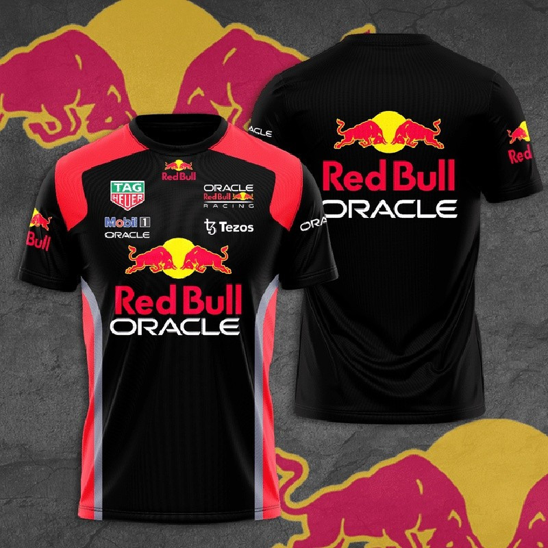 R RED BULL Formula One RED BULL Racing Team Oracle Bone Tezos Mobil 1 In 3D Unisex Áo thun thể thao 