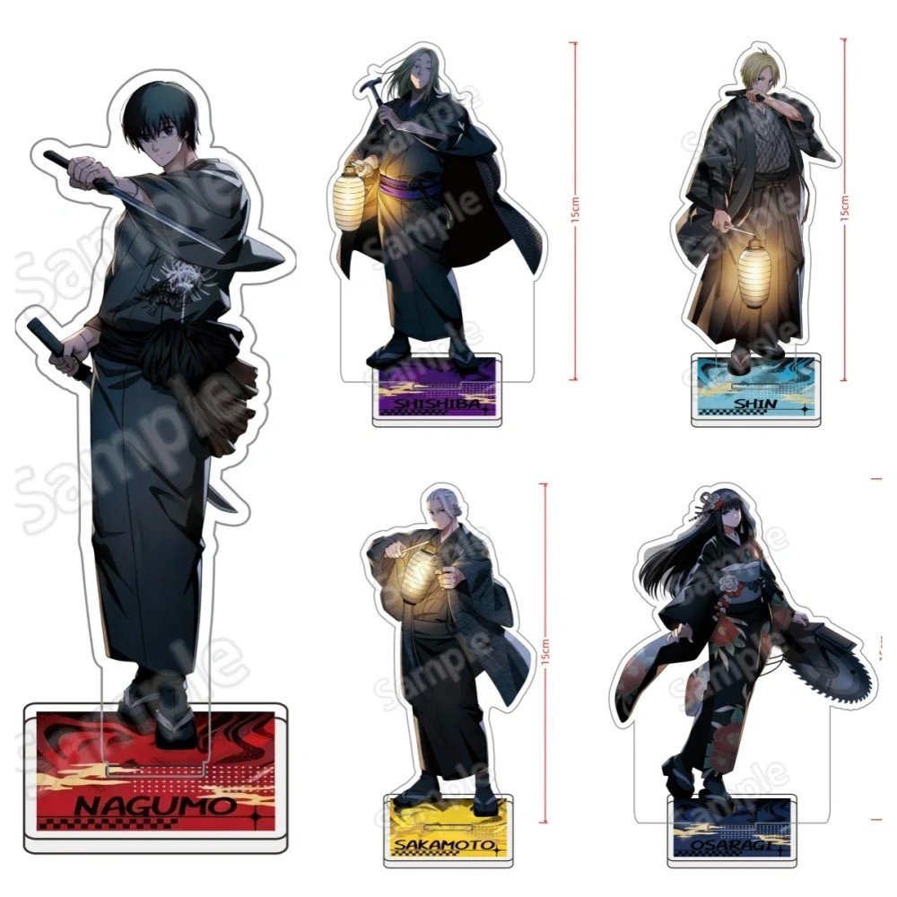 Standee Sakamoto Days mô hình mica nhân vật Taro Sakamoto Shin Nagumo Shishiba Osaragi trang trí bàn