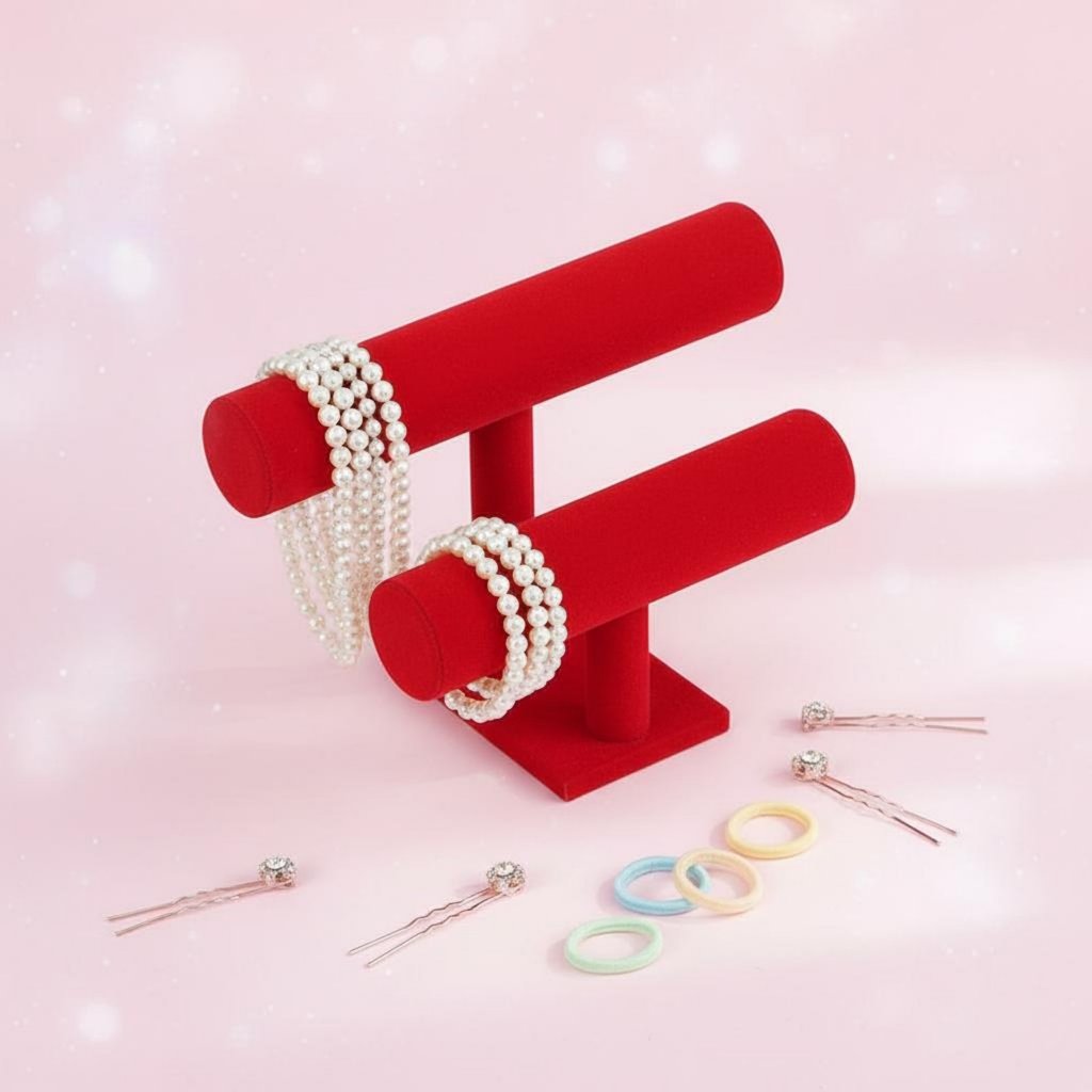Tòn Ten-Tangle-Tangle Tổ Chức Băng Đô Hiển Thị Giá Đỡ Đế Chắc Chắn Scrunchie Người Tổ Chức Đứng Thiế
