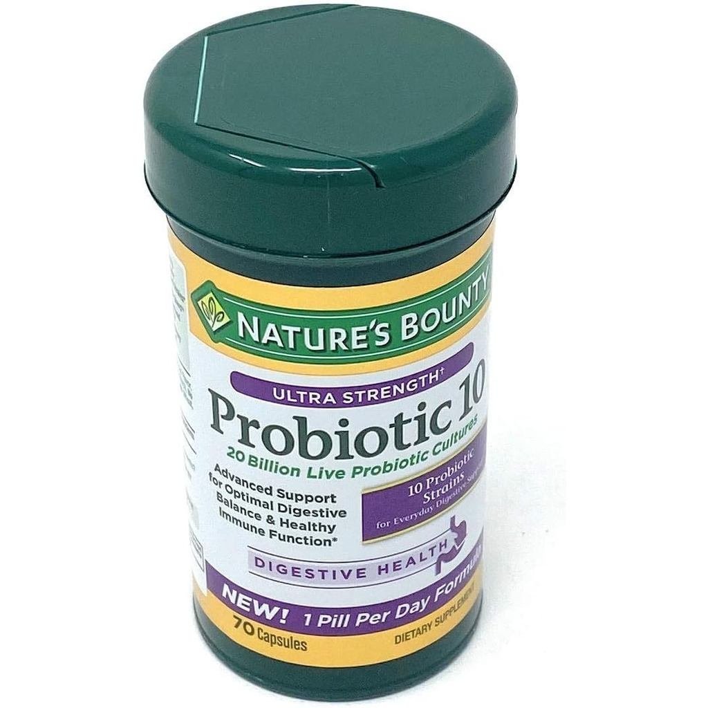 Nature 's Bounty Ultra Strength Probiotic 10, 70 Viên