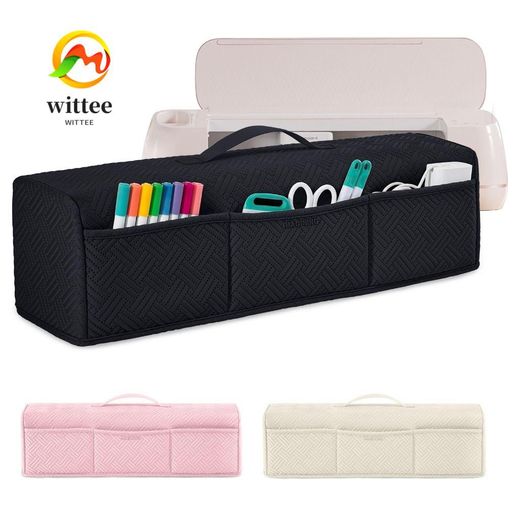 Vỏ WITTEE, Vỏ bụi có đệm nhẹ có thể gập lại, có túi cho phụ kiện Cricut cho Cricut Maker 3 / Maker 4