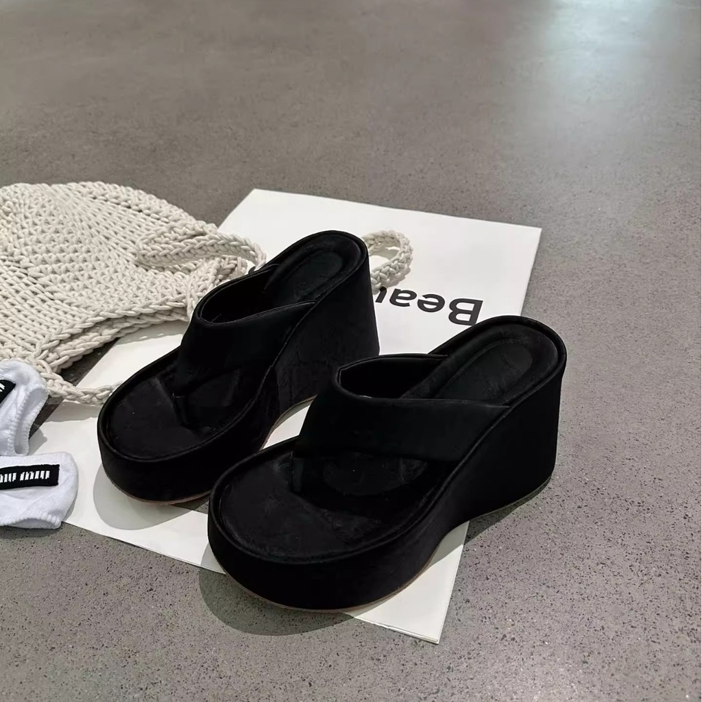 Sheepskin Version~Thick-soled height-increasing flip-flops for petite women2025Women's outdoor wedge