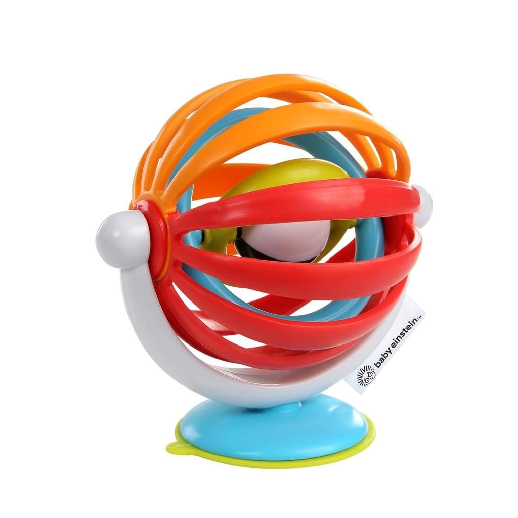 Baby Einstein Sticky Spinner Đồ chơi hoạt động ghế cao không chứa BPA, từ 3 tháng tuổi trở lên