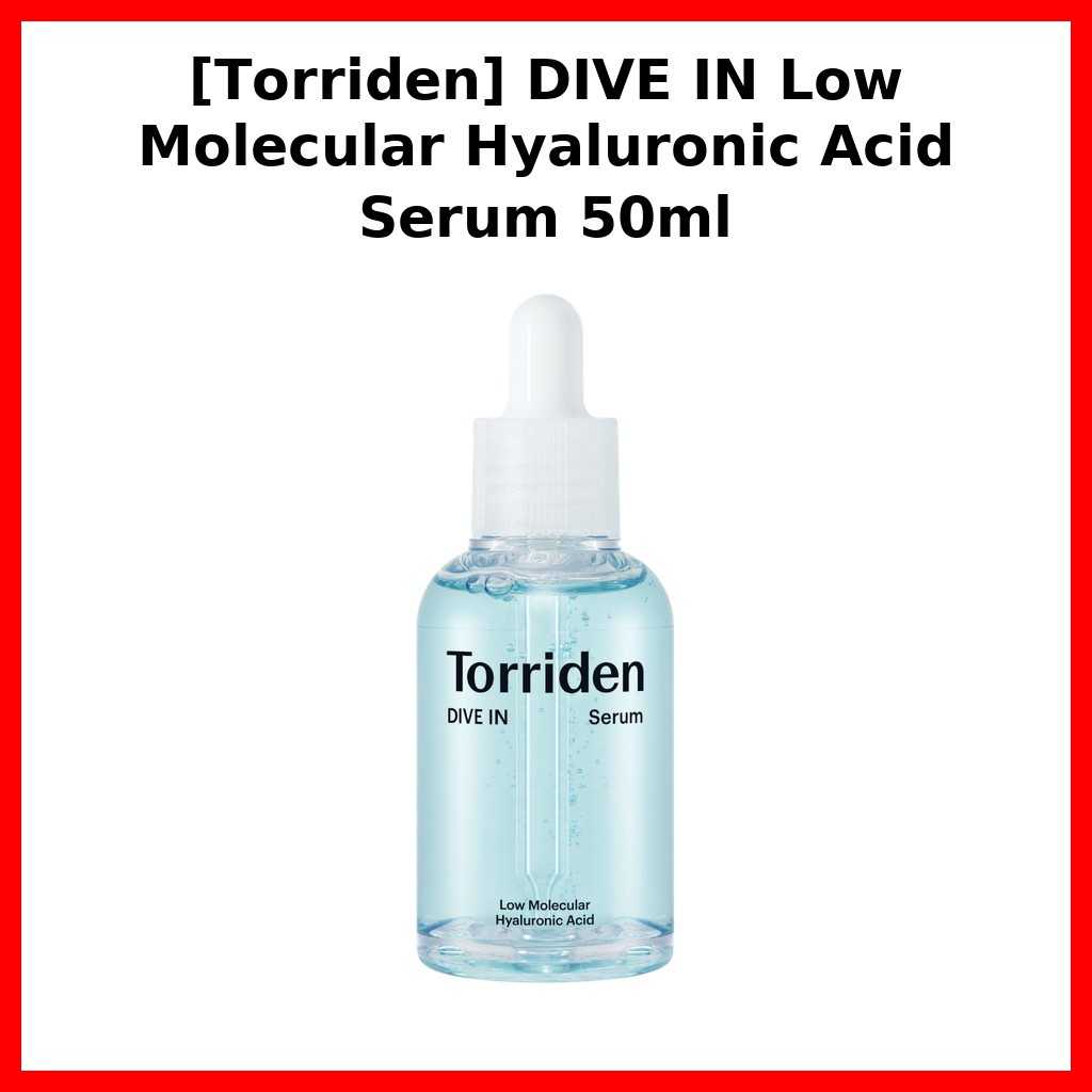 [Torriden] DIVE IN Low Molecular Hyaluronic Acid Serum 50ml / 3Second Serum / Độ ẩm sâu