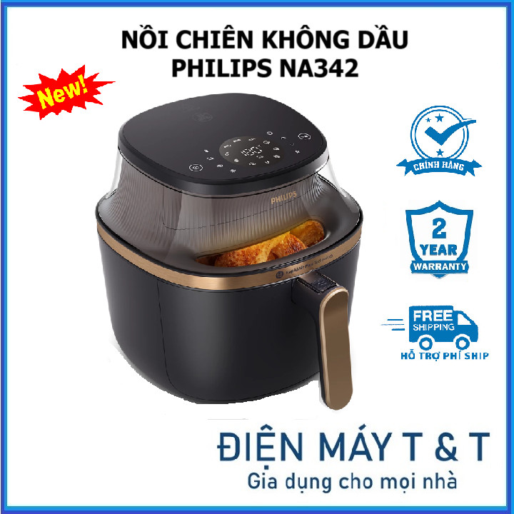 Nồi chiên không dầu Philips NA342 dung tích 7.2 lít - Bảo hành 2 năm
