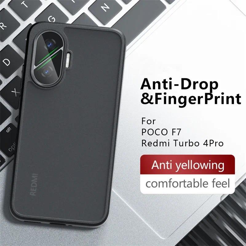 Dành Cho Redmi Turbo 5 Max 4 Pro 3 Ốp lưng Silicon Mờ TPU Bảo Vệ PC Ốp Lưng Cứng