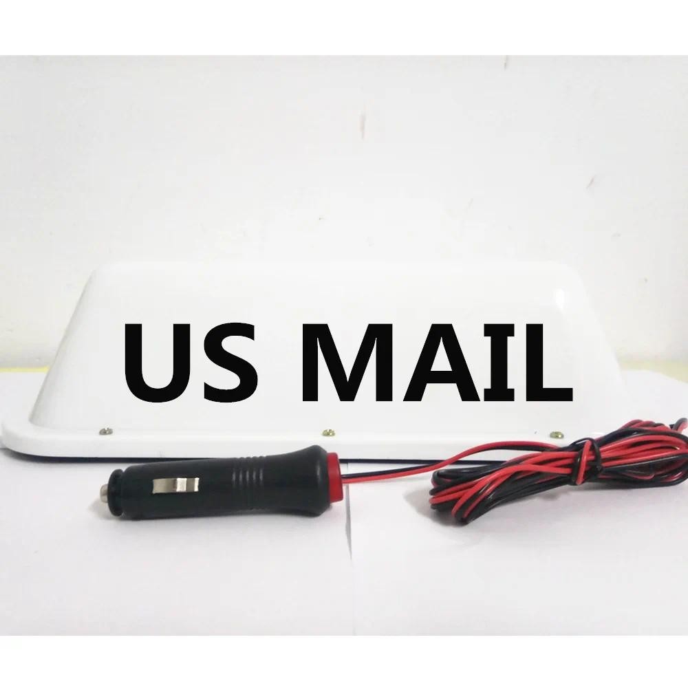 Xe Mới 12V Top Light US MAIL Top Light Với Đèn LED Siêu Sáng Us Mail Dome Lamp 3M Thuốc Lá Bật Lửa C
