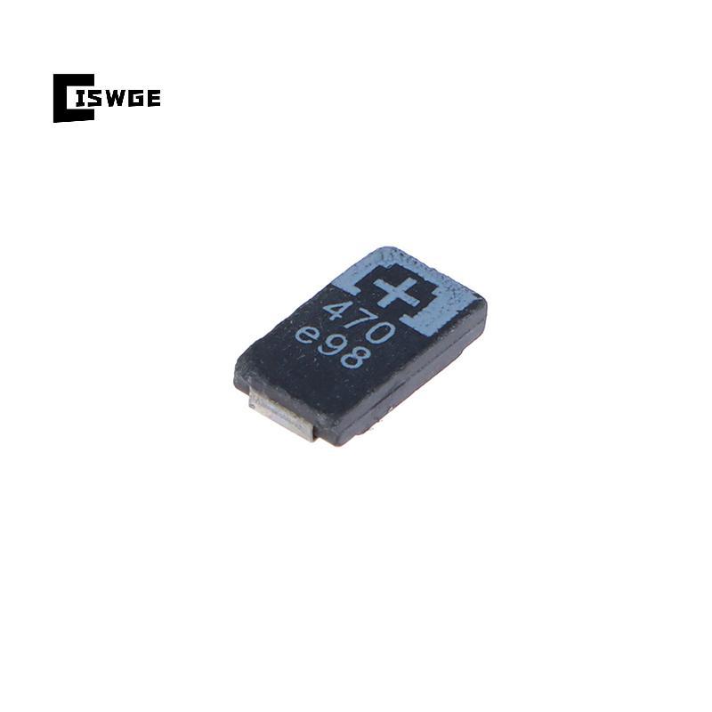 [CISWGE] 5 CÁI 2R5TPE470M9 470 2.5V 470UF Tụ điện Tantalum Tụ điện Polymer [MỚI]