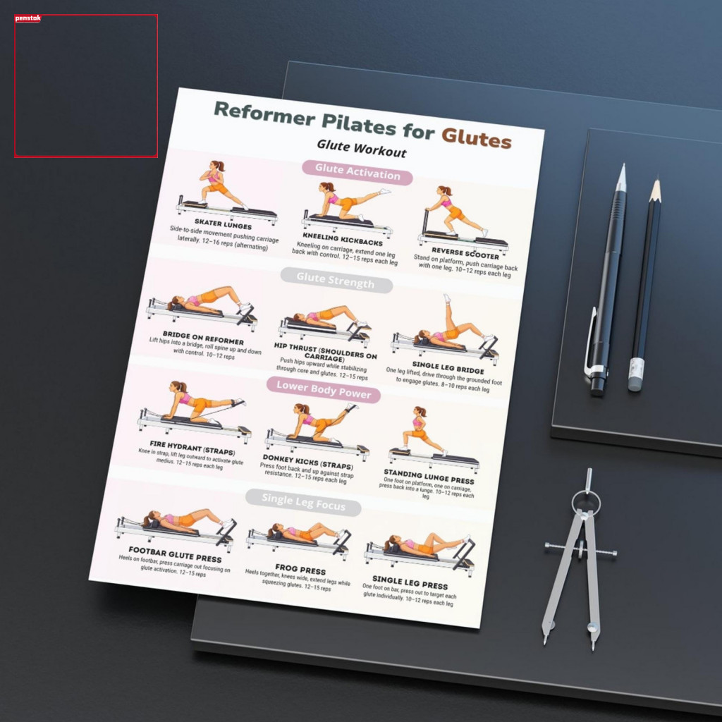 BÚT| Biểu đồ tập Pilates Hướng dẫn tập luyện lực lượng Pilates 3 chiếc Bộ áp phích tập luyện thiết b