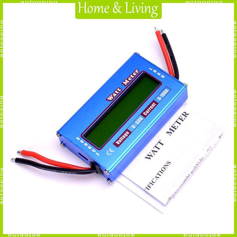 Màn hình LCD kỹ thuật số AOTO DC 100A Cân bằng điện áp Máy phân tích công suất Watt Meter